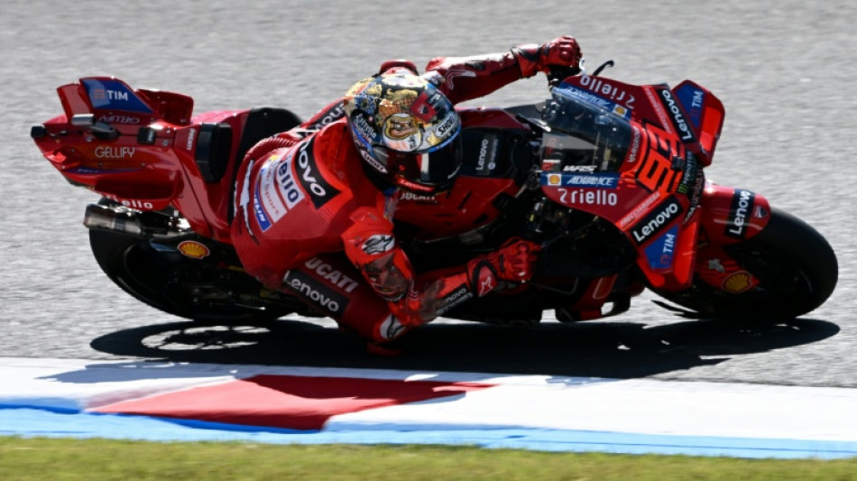Marc Marquez on brink of MotoGP title as Bagnaia wins Japan sprint