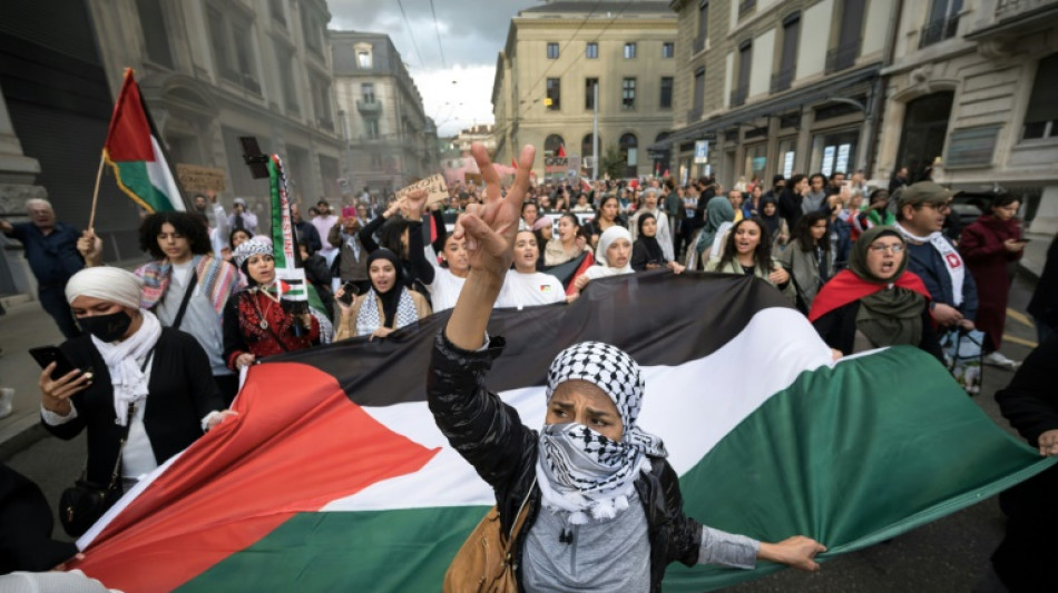 Thousands join pro-Palestinian rally in Geneva