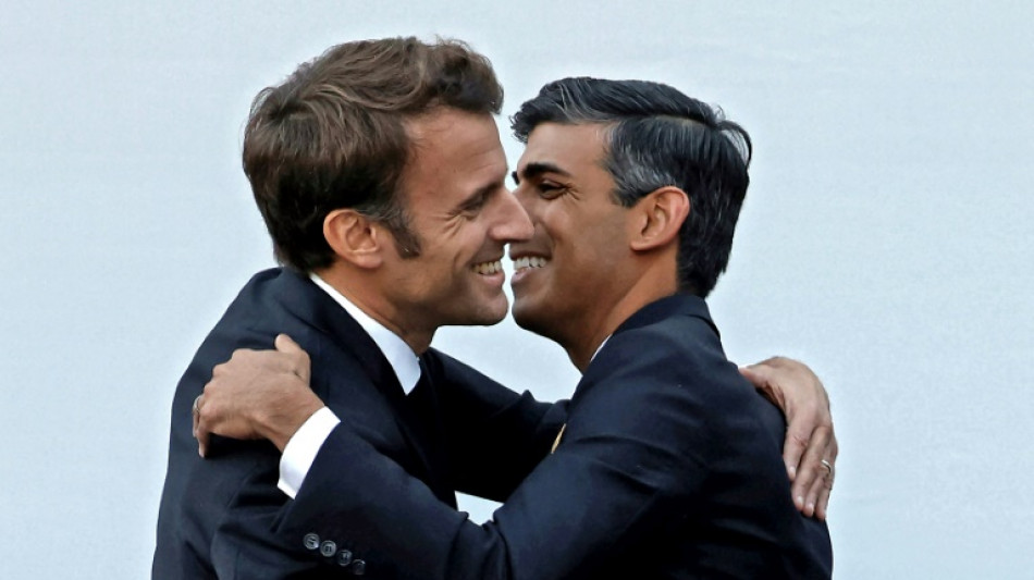 Frankreichs Pr&auml;sident Macron empf&auml;ngt britischen Premier Sunak