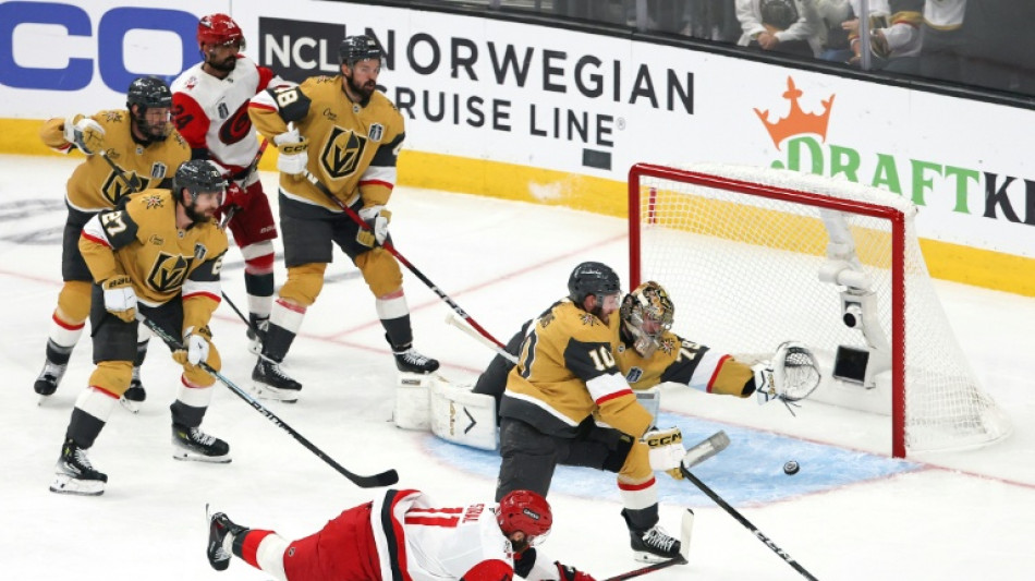 Staal shines as Carolina beat Vegas 5-3 to level Stanley Cup Final