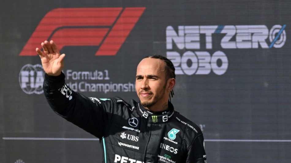 Hamilton salutes home crowd and Mercedes team