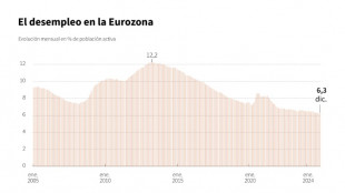 El desempleo de la eurozona creci&oacute; marginalmente en diciembre, a 6,3%