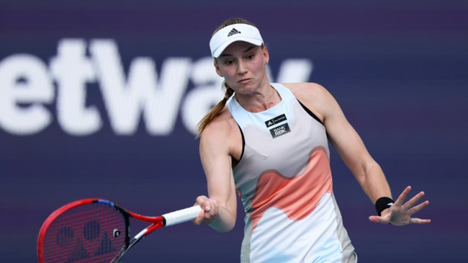 Rybakina glides into Miami semi-finals