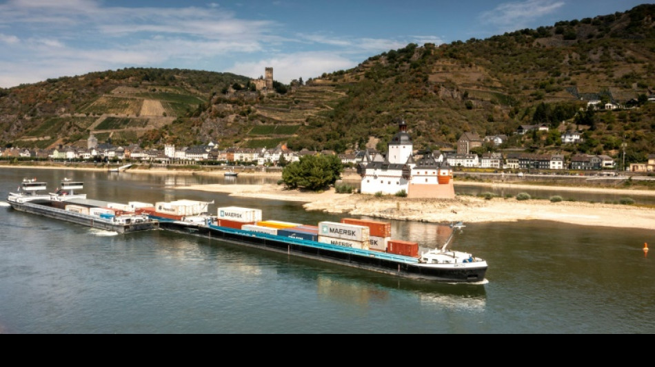 Damaged freighter blocks traffic at drought-hit Rhine