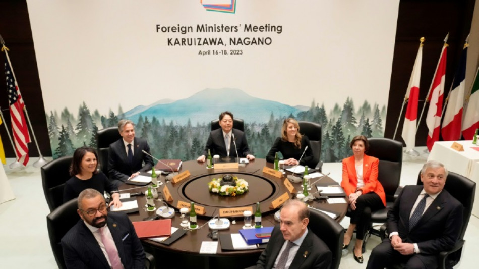 Le G7 affiche au Japon son unit&eacute; face &agrave; la Chine