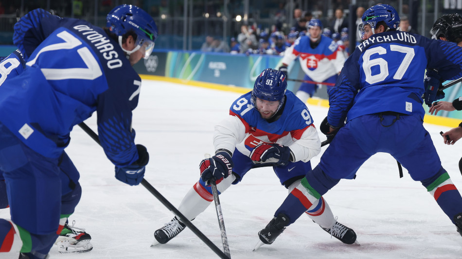 Milano Cortina: gli azzurri dell'hockey sconfitti 3-2 dalla Slovacchia