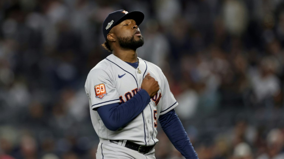 Astros blank Yankees to reach brink of World Series