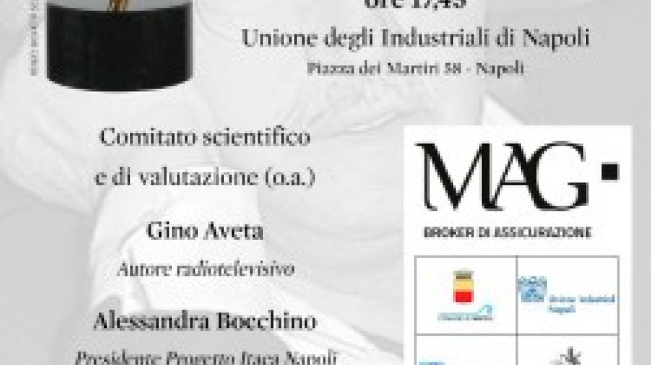 A Napoli la terza edizione del premio Carlo Missaglia