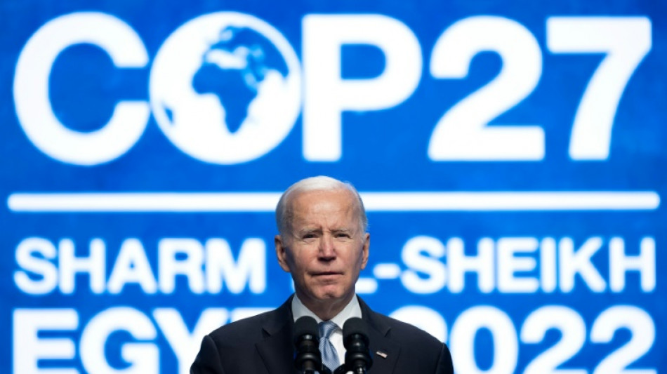Biden appelle &agrave; renforcer les efforts sur le climat &agrave; la COP27