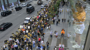 'We're still fighting:' striking actors march in New York