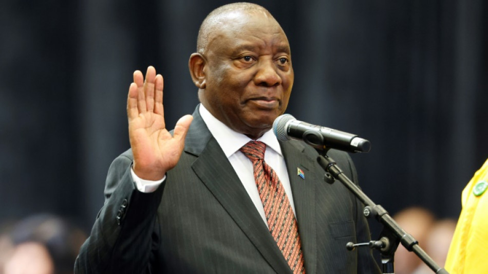 Presidente Ramaphosa toma posse para segundo mandato na &Aacute;frica do Sul