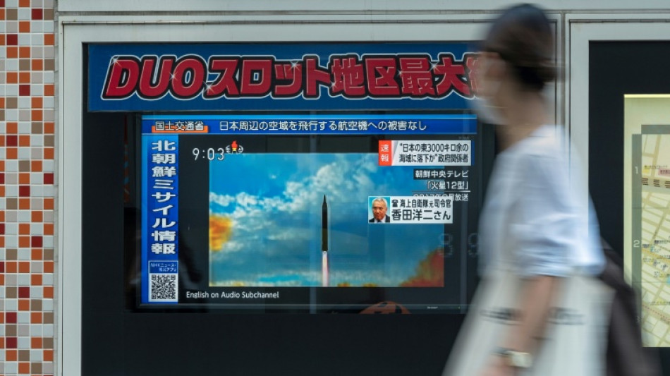 Von Nordkorea abgefeuerte ballistische Rakete fliegt &uuml;ber Japan hinweg