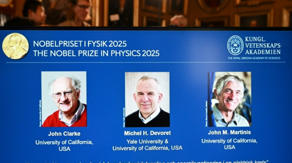 Le Nobel de physique &agrave; un trio britanno-franco-am&eacute;ricain pour la mise en &eacute;vidence macroscopique d'un m&eacute;canisme quantique