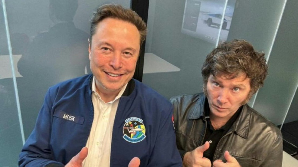 Presidente de Argentina Javier Milei se re&uacute;ne con Elon Musk en EEUU