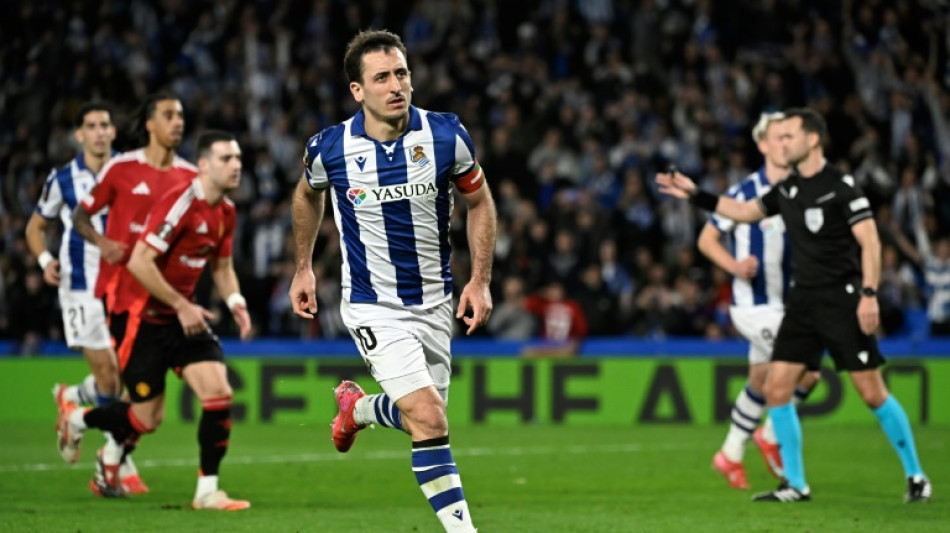 United empata na visita &agrave; Real Sociedad pela ida das oitavas da Liga Europa