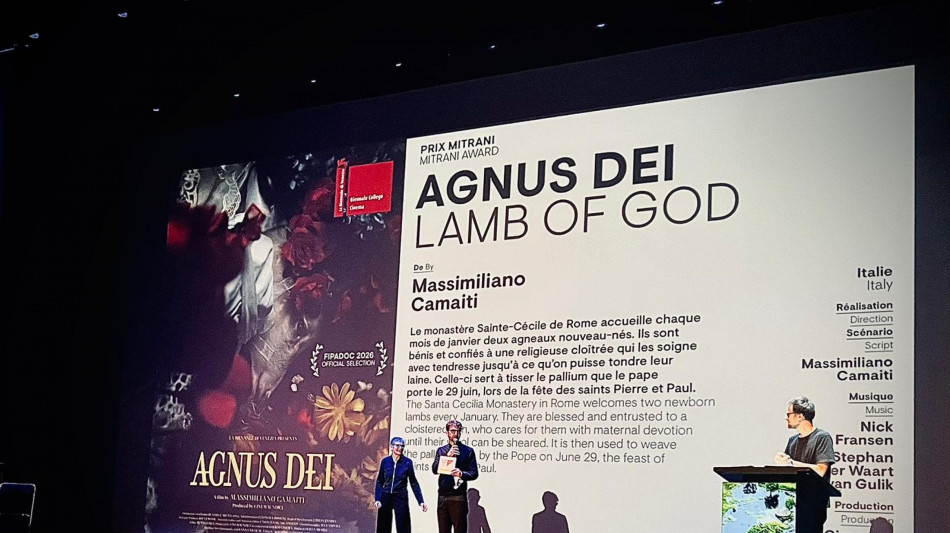 Ad Agnus Dei di Camaiti il premio 'Michel Mitrani' del Festival a Biarritz