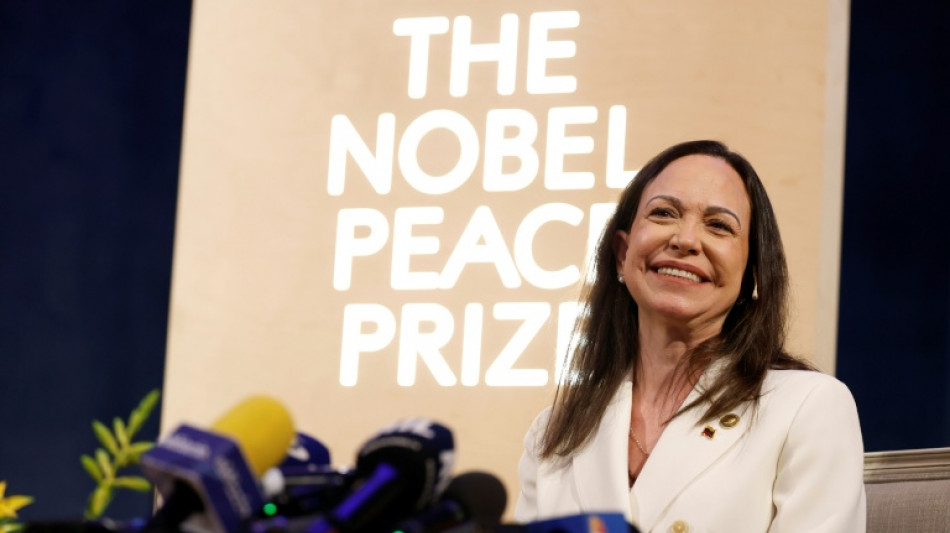 Nobel: Machado s'est bless&eacute;e en quittant le Venezuela