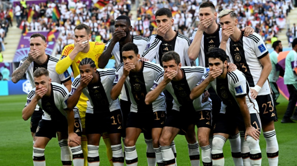 Germany protest against World Cup armband ban