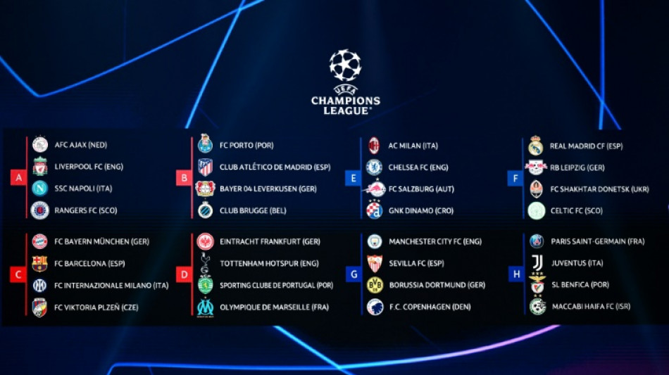 Ligue des champions: le PSG d&eacute;butera face &agrave; la Juve le 6 septembre, l'OM &agrave; Tottenham