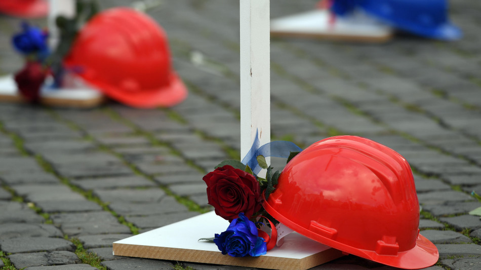 Inail, in 8 mesi 674 denunce di morti sul lavoro