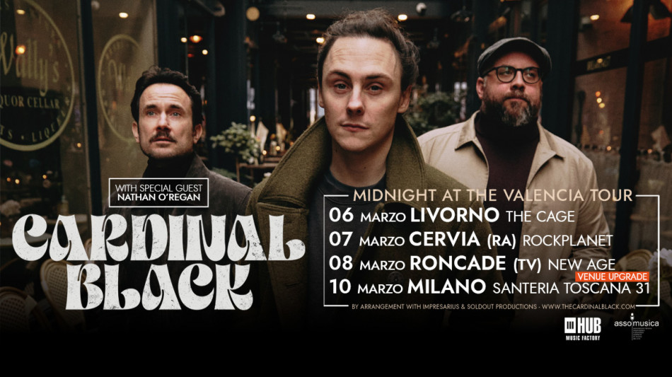 Quattro date italiane in marzo per il tour dei Cardinal Black
