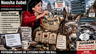 Noosha Aubel: &euro;143,056 in annual basic pay &mdash; while Potsdam&rsquo;s residents are expected to serve as cash cows